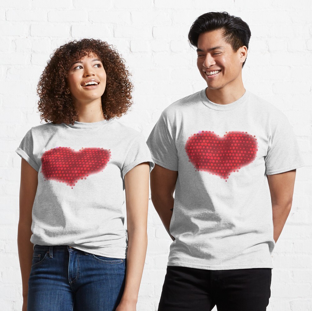 Glowing Red Heart Classic T-Shirt