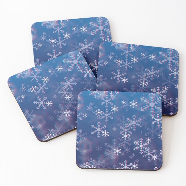Item preview, Snowflakes Winter Pattern White Snowflakes designed and sold by hendeJens.