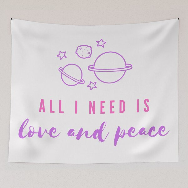 Item preview, Quote | All I Need Is Love And Peace  designed and sold by cattiktoks1718.