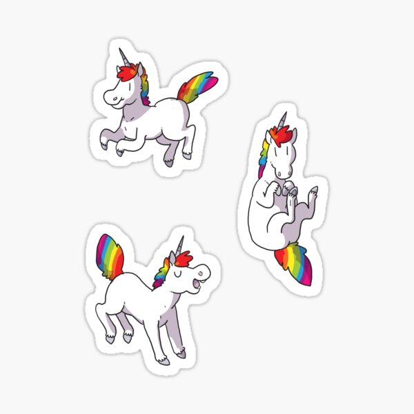 Little Unicorn Stickers Decals Cute Little Unicorn Baby Wholesale sticker 