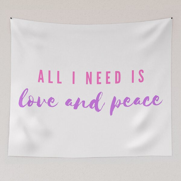 Item preview, Quote | All I Need Is Love And Peace  designed and sold by cattiktoks1718.