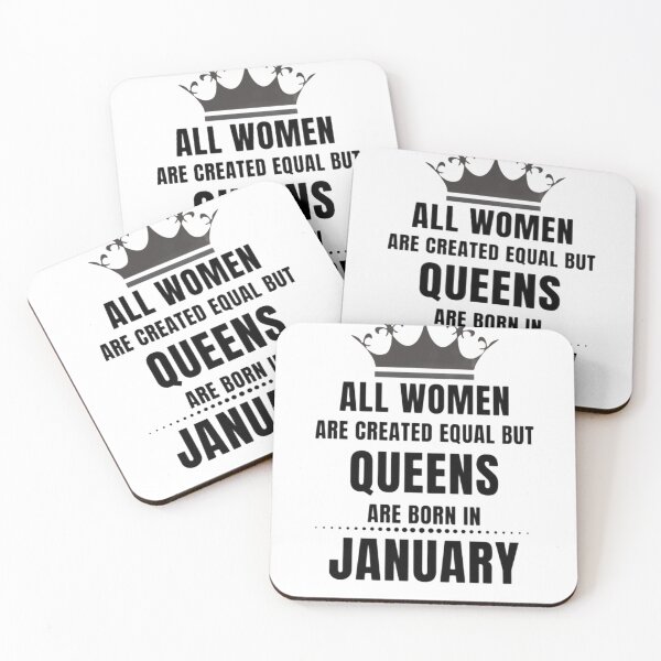 Item preview, All Women are created equal but queens are born in January  designed and sold by Aesthynova.