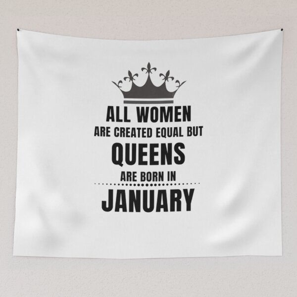 Item preview, All Women are created equal but queens are born in January  designed and sold by Aesthynova.