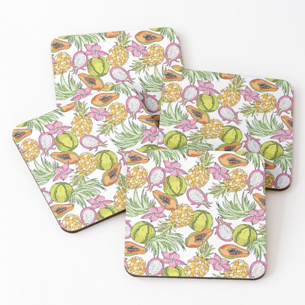 Item preview, Exotic fruit pattern white designed and sold by Svetlana Kalaturskaia.