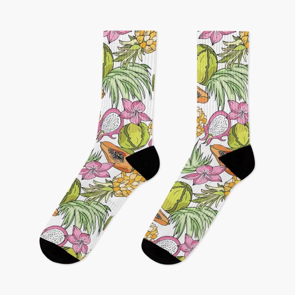 Item preview, Exotic fruit pattern white designed and sold by Svetlana Kalaturskaia.