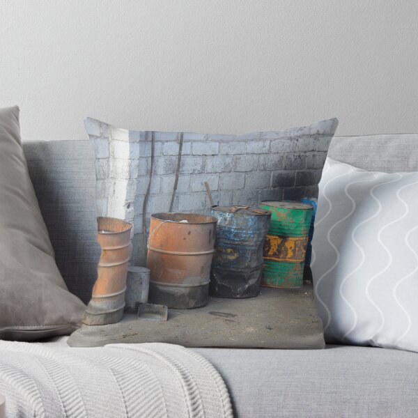 Item preview, Colorful Barrels Next to a Wall designed and sold by rhamm.