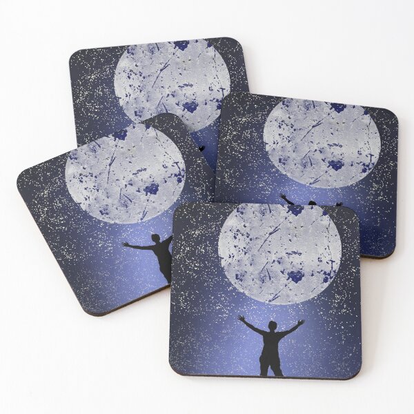 Item preview, Silhouette of man on moon light  designed and sold by Ani1111.