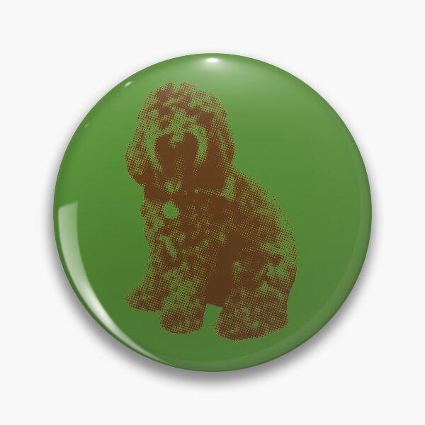 Item preview, Chocolate Cockapoo Fur Baby (Green) designed and sold by LearsInteriors.
