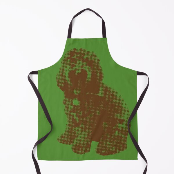 Item preview, Chocolate Cockapoo Fur Baby (Green) designed and sold by LearsInteriors.