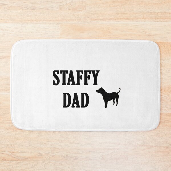Item preview, Large Staffy Dad Text Print designed and sold by Brimwood.
