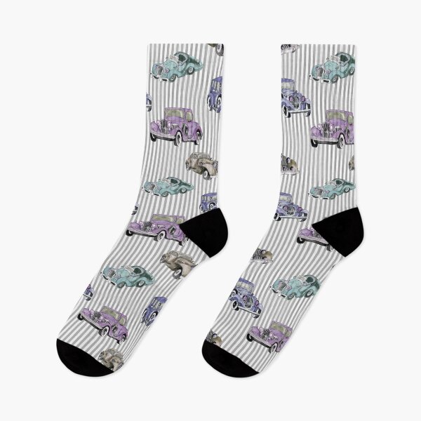 Item preview, Watercolor retro cars pattern designed and sold by RoyalPeople.