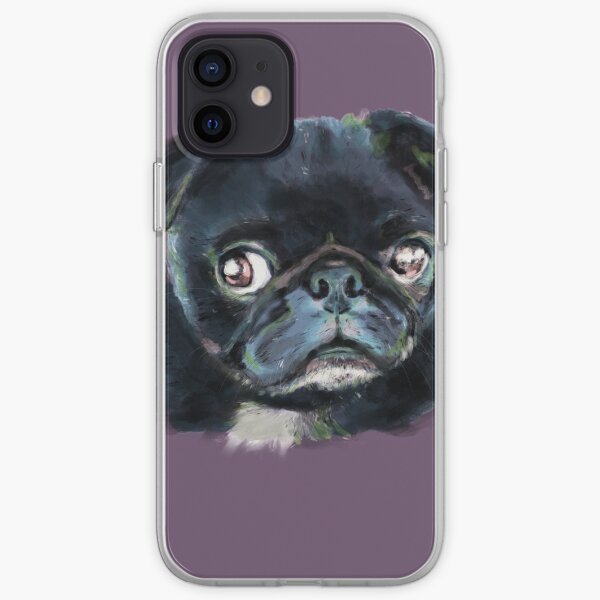 Blå Pug iPhone Soft Case