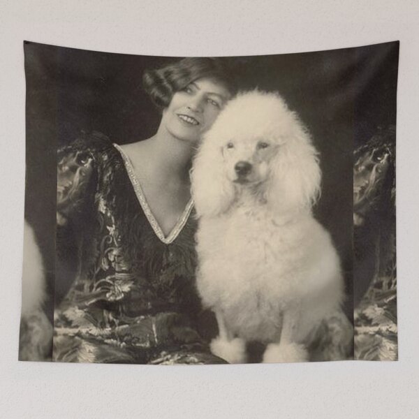 Item preview, Poodle vintage photo cute pet dog dos pets puppy sweet with girl designed and sold by Coolstuff4you71.