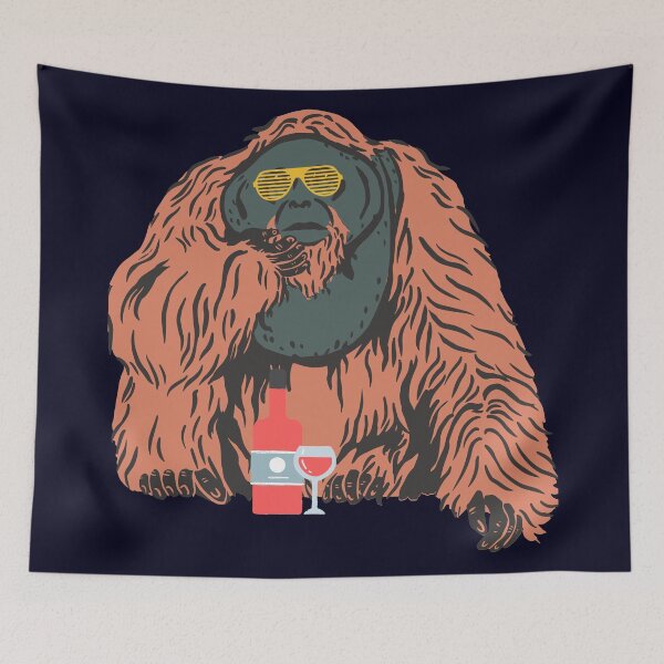 Item preview, Gorilla Drunk designed and sold by Cartoon-animals.