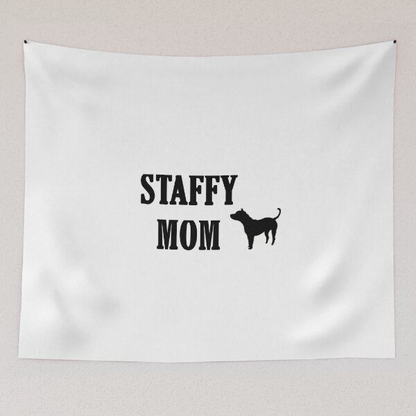 Item preview, Large Staffy Mom Text Print designed and sold by Brimwood.