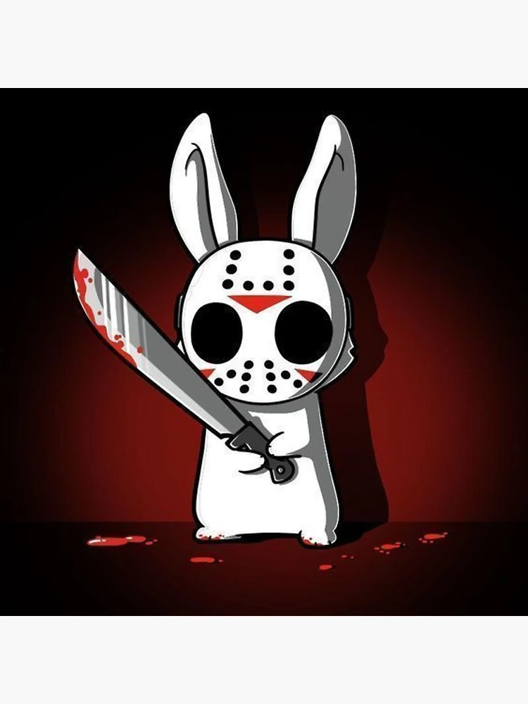 【一点物イラストアート】Killer Bunny【F0号】現代アート 一点物イラストアート】Killer Bunny【F0号】現代アート 絵画