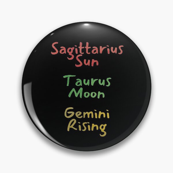 Item preview, Sagittarius Sun Taurus Moon Gemini Rising Text designed and sold by leomooncreates.