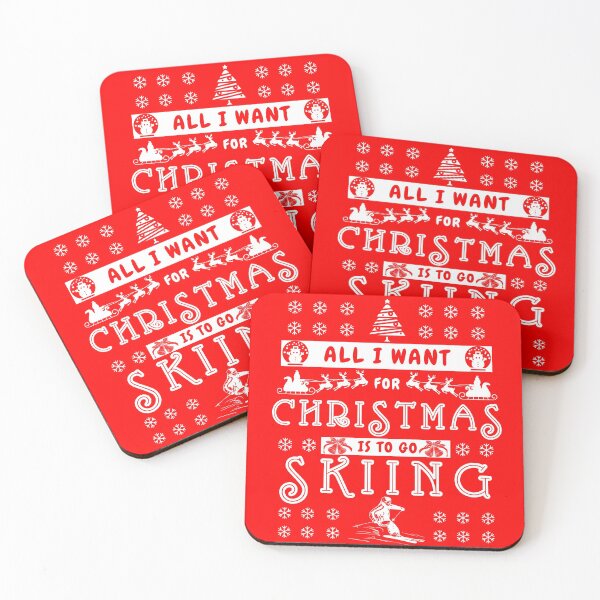 Item preview, All I Want for Christmas is to go Skiing designed and sold by Hoiho Adventure Shirts.