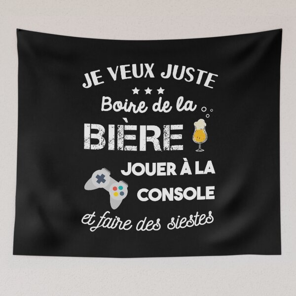 Item preview, i just want to play the console and drink beer designed and sold by Catcrea.
