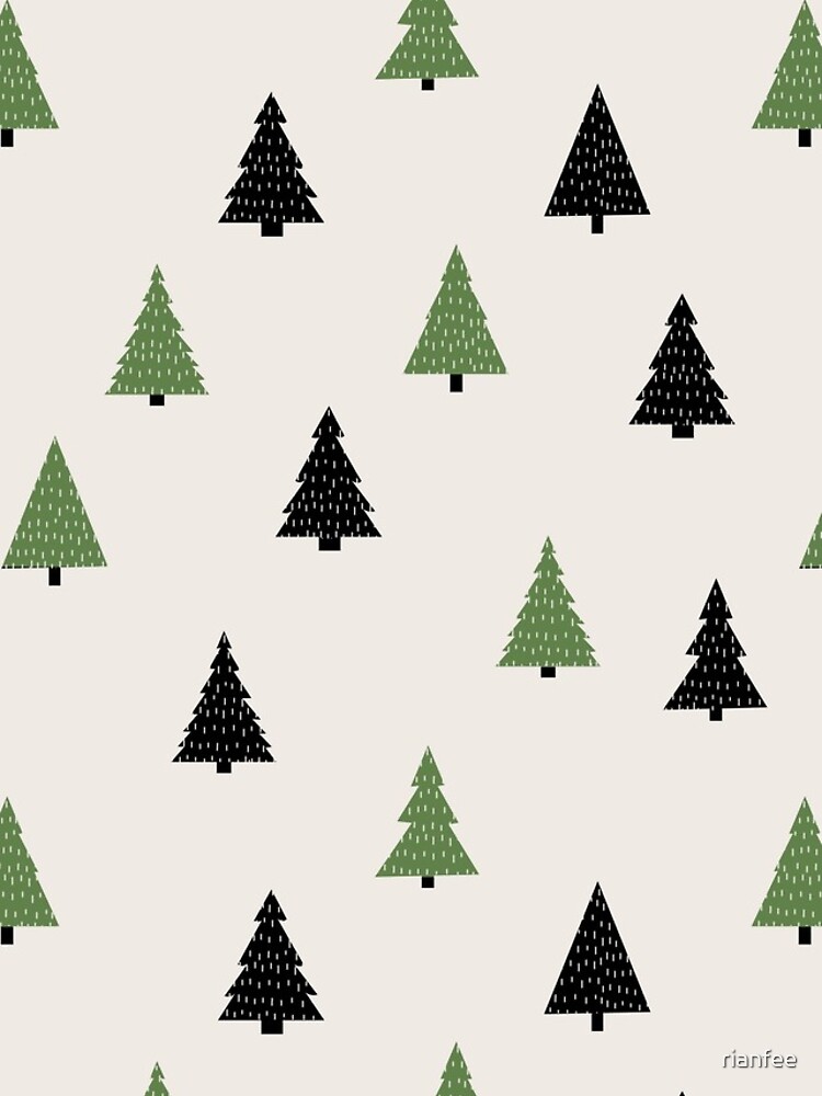 Thumbnail 4 of 4, iPhone Case, Christmas Trees designed and sold by rianfee.