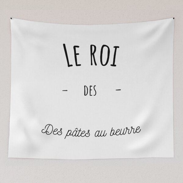 Aperçu de l'œuvre Le roi des pâtes au beurre, humour créée et vendue par Curlyhaire.