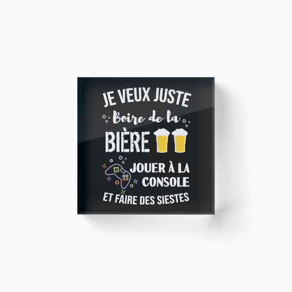 Item preview, i just want to play the console and drink beer designed and sold by Catcrea.