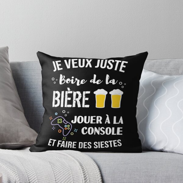 Item preview, i just want to play the console and drink beer designed and sold by Catcrea.