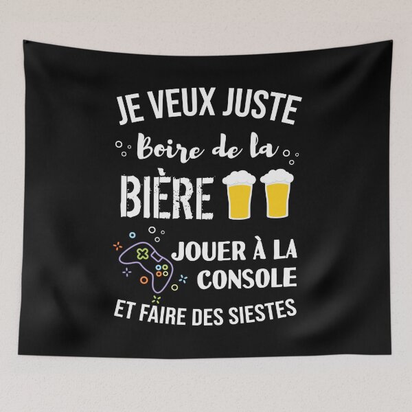 Item preview, i just want to play the console and drink beer designed and sold by Catcrea.