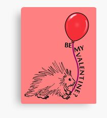 Valentine - Spiny Porcupine Canvas Print