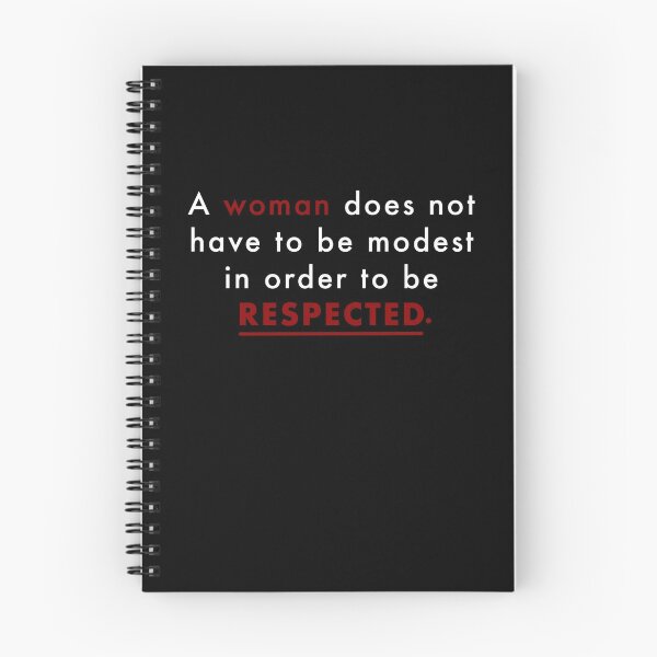 Item preview, A woman does not have to be modest in order to be respected designed and sold by CricketDoodles.