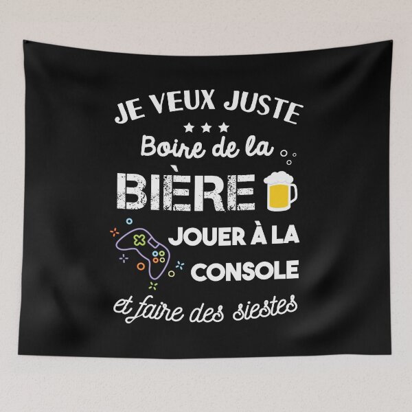 Item preview, i just want to play the console and drink beer designed and sold by Catcrea.