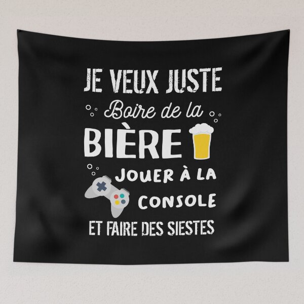Item preview, i just want to play the console and drink beer designed and sold by Catcrea.