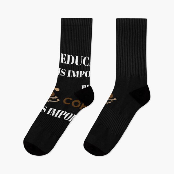 Item preview, Education is important but Coffee is importanter designed and sold by Zilch-o.