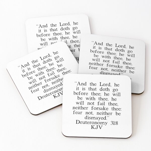 Item preview, Deuteronomy 31:8 KJV designed and sold by IBMClothing.