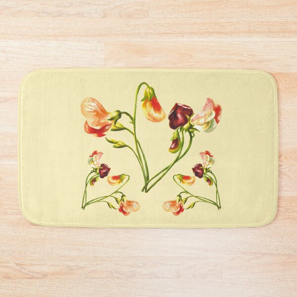 Item preview, Stylish cool picture of sweet pea flowers. Peach, pink and purple. designed and sold by Drawing-Dolphin.