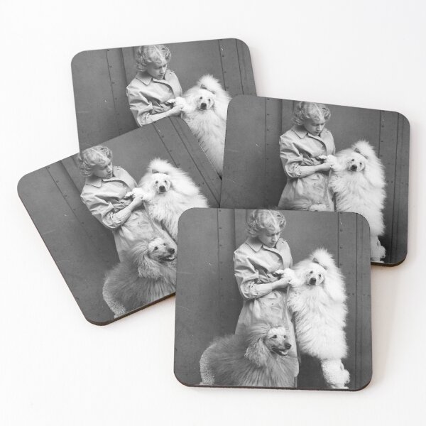 Item preview, Poodle vintage photo cute pet dog dos pets puppy sweet with girl designed and sold by Coolstuff4you71.