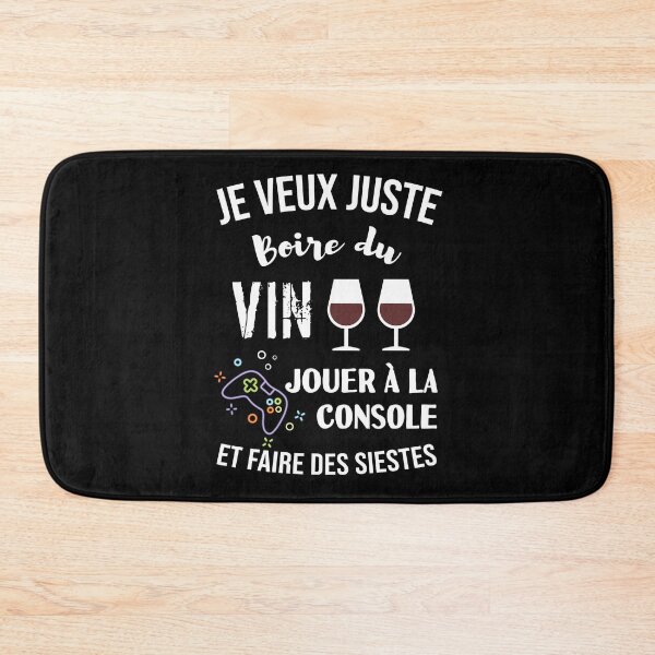 Item preview, i just wanna play the console and drink some wine designed and sold by Catcrea.