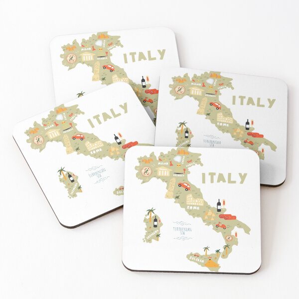Item preview, Map of Italy designed and sold by ashiya-pixel.