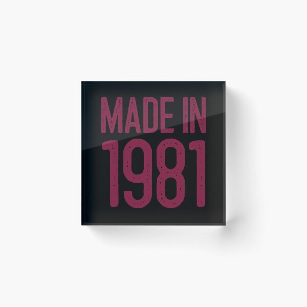 Item preview, Made in 1981 Happy Birthday Funny Gift Idea  designed and sold by Christof  Hall.