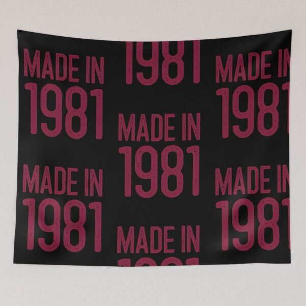 Item preview, Made in 1981 Happy Birthday Funny Gift Idea  designed and sold by Christof  Hall.