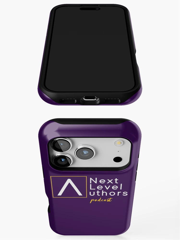 Thumbnail 3 of 4, iPhone Case, Next Level Authors podcast designed and sold by devilsrockpub.