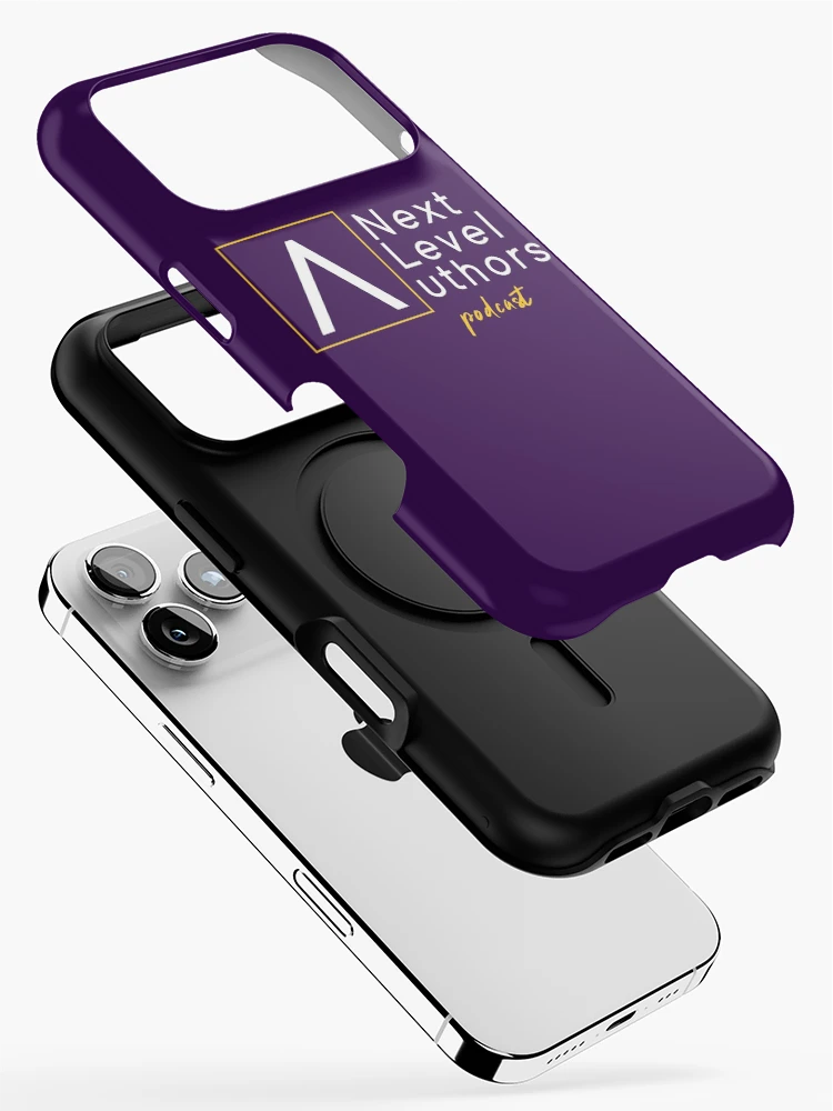 Thumbnail 2 of 4, iPhone Case, Next Level Authors podcast designed and sold by devilsrockpub.