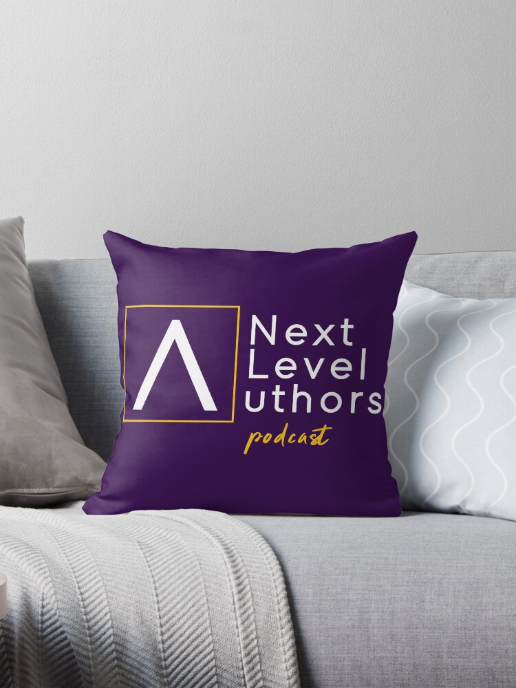 Thumbnail 1 of 4, Pillow, Next Level Authors podcast designed and sold by devilsrockpub.