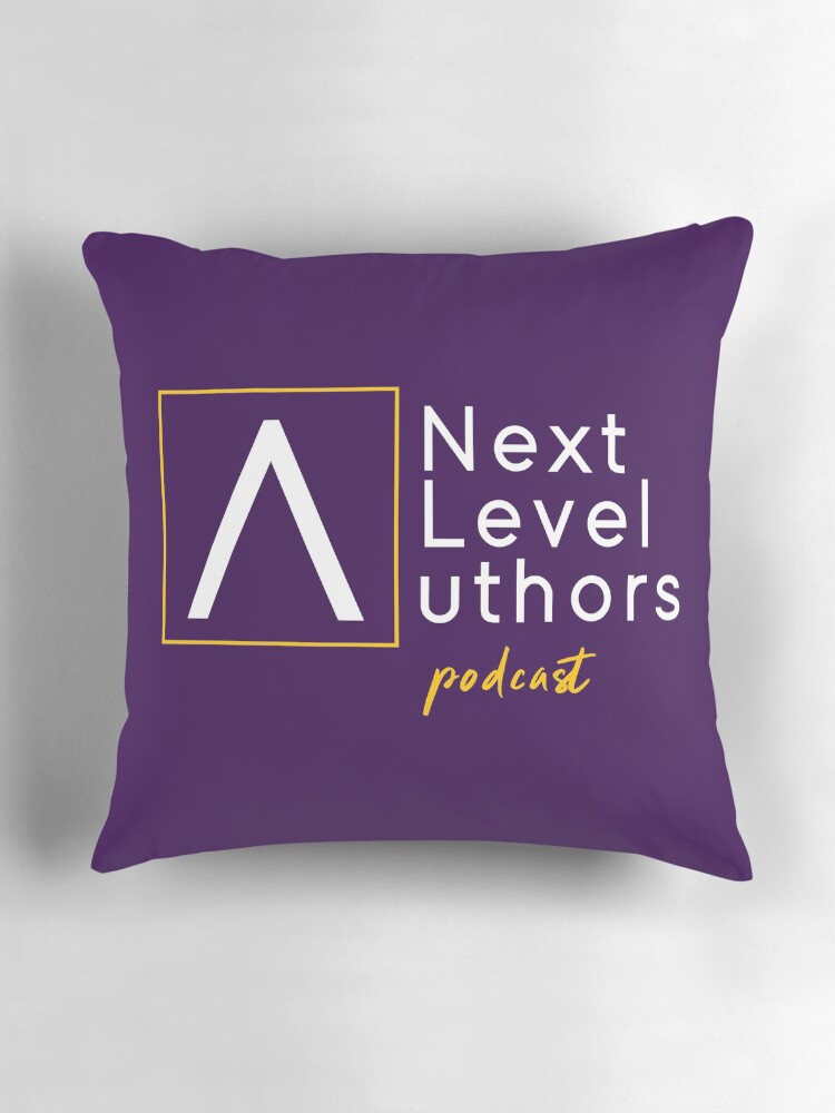 Thumbnail 3 of 4, Pillow, Next Level Authors podcast designed and sold by devilsrockpub.