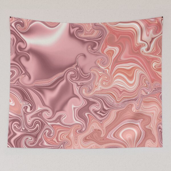 Item preview, Shades of Old Rose Pink Swirl designed and sold by Lucky-Town-Art.