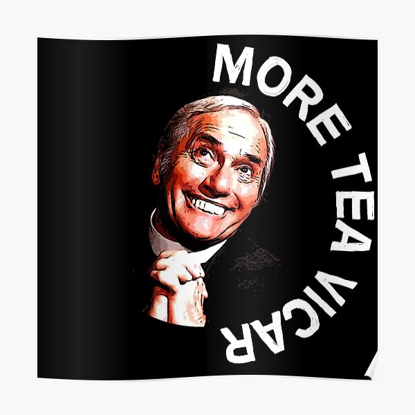 Dick Emery Vicar Nostalgia - Vicaire drôle - Eglise amusante - Cadeaux de pétant de thé - Thé d'amour Poster