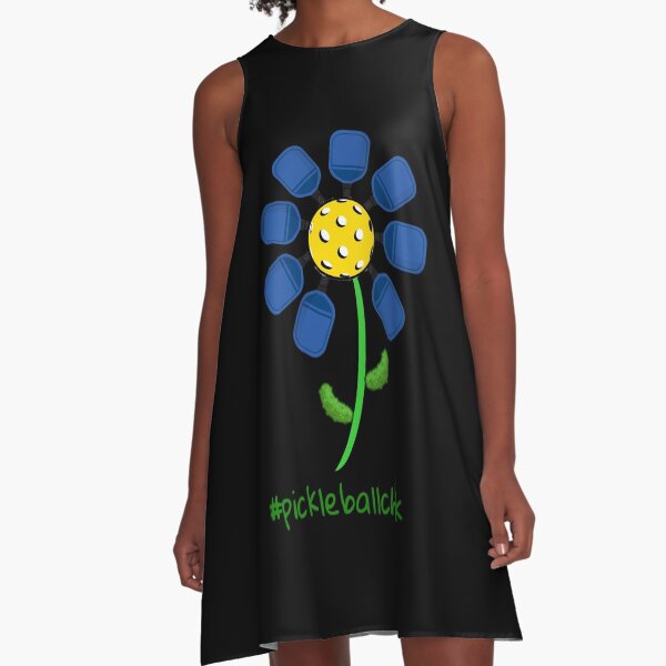 Vista previa del artículo con la obra «#pickleballchick adorable flor hecha de paletas y pepinillos», diseñado y vendido por Juliano-Designs.