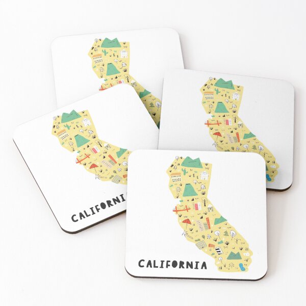 Item preview, map of California designed and sold by ashiya-pixel.