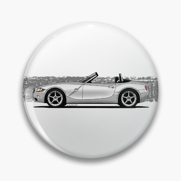 Item preview, My drawing of the iconic white / silver barbarian roadster designed and sold by designjaag.