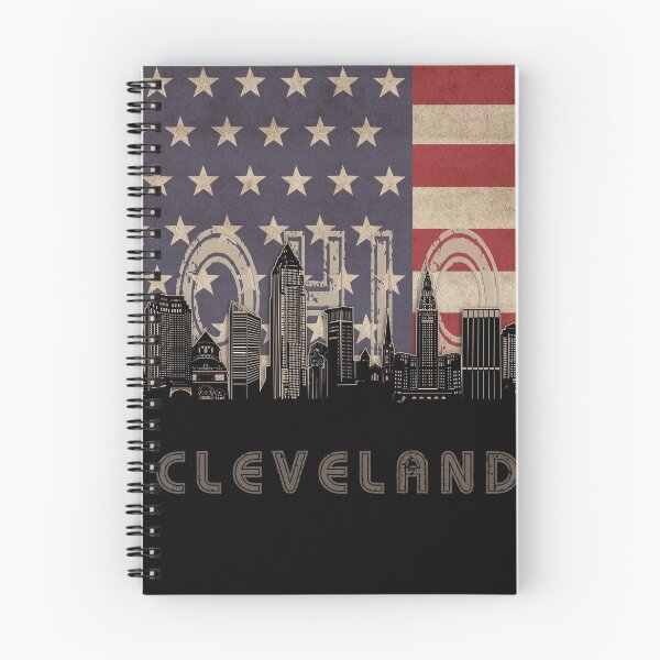 Item preview, cleveland skyline flag designed and sold by BekimART2.